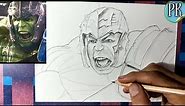 How to draw HULK // Outline and shading Tutorial // its very easy #hulk