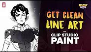 Clean Line Art! Clip Studio Paint Inking Tips for Beginners | Saturday Wars