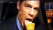 John Cena LOVES ICE CREAM and SINGS!