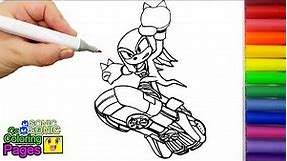 Knuckles the Echidna Sonic Coloring Pages Sonic new Sonic Prime COLORING