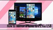 How to Mirror iPhone to PC via USB