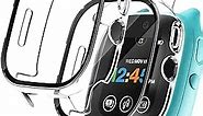 【2 Pack】 Seltureone Hard PC Case for Verizon Gizmo Watch 3 with Tempered Glass Screen Protector, Easy to Install, Ultra Slim, for Gizmo Watch 3, Clear