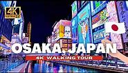 🇯🇵 OSAKA NIGHT WALK 🐙 DOTONBORI NIGHT LIFE - JAPAN [4K HDR - 60 fps]