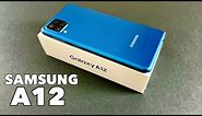 Unboxing SAMSUNG Galaxy A12 - Blue- 4K