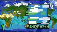 Minecraft But It's Literally A Map Of Earth (Minecraft SMP Earth #1)