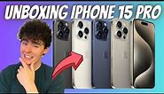 Apple iPhone 15 Pro (128 GB) - Blue Titanium (Unboxing Review)