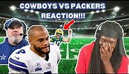 Reacting to the nfl playoffs!!!! Cowboys vs packers!! 🏈🏈