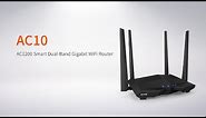 Tenda AC10 / 11AC Routers / AC1200 Dual Band Gigabit WiFi Router