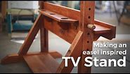 Building an easel inspired TV Stand