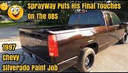 Completed Chevy OBS Silverado Paint Job - Reassembling The Truck Back Together Molding Trim Install