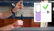 How to Use a Volumetric Pipette