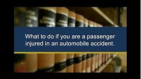 Injury Claims Involving Passengers in Car Accidents