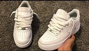 How To Lace Nike Air Force 1s Loosely (THE BEST WAY!!)