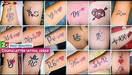 25 Attractive Couple letter tattoo designs | tattoos for Couples | letter tattoo | tattoo
