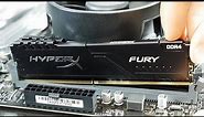 HyperX FURY 16GB DDR4 RAM Unboxing & install