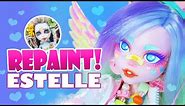 Repaint! Estelle the Pastel Rainbow Art Doll - H ALI Crafts Collaboration