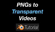 How To Turn Transparent PNGs into Videos With Transparency