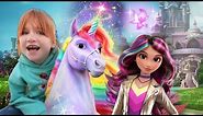 ADLEY visits UNiCORN ACADEMY!! a Magic School for Learning to Ride Unicorns.. Adley's fun First Day