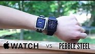 Apple Watch (Sport) vs Pebble Steel
