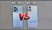 Xiaomi Redmi Note 12 Pro 5G vs Redmi Note 12 Pro 4G | SpeedTest and camera comparison