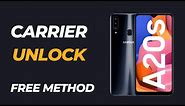 How to unlock Samsung Galaxy A02s Unlock Carrier Samsung A02s Unlock Samsung A02s Network