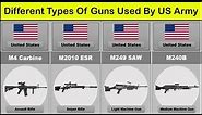 Different Types of Guns Used By US Army