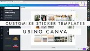 Customize Planner Sticker Templates Using Canva // Print then Cut Stickers With Cricut Explore