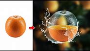 Transparent Effect in Photoshop | Transparent Orange Manipulation #SmartGraphics