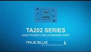 TA202 High Power USB Charging Port (Easy-to-install) — True Blue Power®