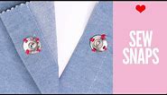 How to Sew on Snaps {Press Studs} : Easy Tutorial for Beginners