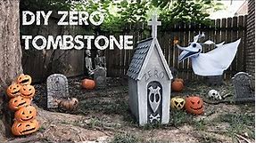 DIY Zero Tombstone - Nightmare Before Christmas
