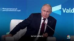 Putin suggests Russia could revoke its ratification of the Nuclear Test Ban Treaty