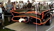 Batmobile replica flames