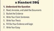 Standard DBQs - Step 1: Understand the Question