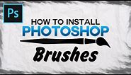 Photoshop CC/CS6: How To Install Brushes (Download Abstract and Other Brushes)