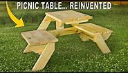 Best Picnic Table Ever? Reinvented Design with Build Plans