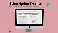Subscription Tracker Tutorial