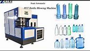 Semi Automatic PET bottle blowing machine | Plastic bottle manufacturing process