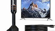 HD Digital TV Antenna Small Indoor Outdoor, Includes Magnetic Base and 360° Reception Support Smart 4K 1080P Fire and All Older TV's HDTV Television for Free Local Channels -10ft Coax Cable