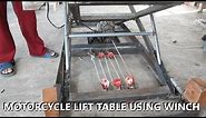 DIY Motorcycle Lift Table using Winch