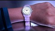 Women's Pink Fossil Crystallized Watch ES2688