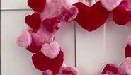 DIY Felt Heart Wreath for Valentine’s Day - Country Peony
