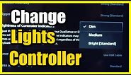 How to Change the Brightness of the Lights on the PS5 Controller (Dim or Bright)