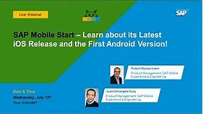 SAP Mobile Start – Learn about its latest iOS release and the first Android version !