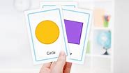 Free shape flashcards from Totcards