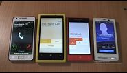 Incoming call &Outgoing call at the Same Time Nokia Lumia 920+HTC+Sony Xperia X10i+Samsung Galaxy S2