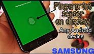 How install Fingerprint Sensor on Mobile Display Any Samsung Android device [HINDI]