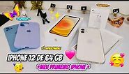 MEU PRIMEIRO iPHONE - iPhone 12 Branco 64gb + acessórios | Unboxing ✨❤