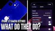 iPhone 12 Camera Settings Explained ! | How to use the iPhone 12 Camera Tutorial|