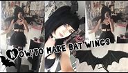 How to make/customise bat wings| Halloween costume